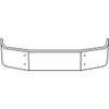 16 Inch Chrome Wrap Around Bumper, 10 Gauge For Peterbilt 387 SBA 2002-2010