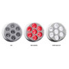 2 Inch Round 7 Diode Dual Revolution Red Marker To Auxiliary LED Light