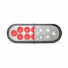 12 Diode Oval Red Dual Revolution Stop, Tail & Turn LED Light With Clear Lens And Auxiliary Color Options 12 Diode Oval Red Dual Revolution Stop, Tail & Turn LED Light With Clear Lens And Auxiliary Color Options