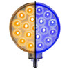 4 Inch Round Amber & Red Double Face Turn Signal Marker With Auxiliary Dual Revolution LED Light 4 Inch Round Amber & Red Double Face Turn Signal Marker With Auxiliary Dual Revolution LED Light