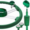 Emerald Green 18 Inch Steering Wheel Kit With Matching Shifter Accessories & Dash Knobs