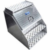 Merritt 23.5 X 28.5 Inch Top Opening Smooth Aluminum Step Box With Diamond Plate Door W/ Step