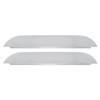 Stainless Steel 5 Inch Chopped Window Trim For Peterbilt 379 386, 389 W/ Cab Mounted Mirrors