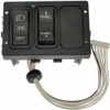 Plastic Headlight Switch Housing, On/ Off Function W/ 11 Blade Terminal And Center Mounting Position For International