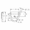 Zinc Plated Forged Rope Ring W/ 1 Hole Integral Mounting Bracket Zinc Plated Forged Rope Ring W/ 1 Hole Integral Mounting Bracket