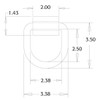 1/2 Inch Forged D-Ring W/ Bolt On Bracket - 2 Hole 1/2 Inch Forged D-Ring W/ Bolt On Bracket - 2 Hole