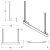 21 x 24 Inch Chrome Steel Anti-Sail Bracket W/ 2 Inch Bottom Plate For Mud Flaps 21 x 24 Inch Chrome Steel Anti-Sail Bracket W/ 2 Inch Bottom Plate For Mud Flaps