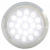 21 High Power LED 6-1/4 Inch Dome Light W/ Chrome Bezel