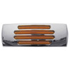 2 X 6 Inch 22 Diode Flatline Amber LED Marker Light W/ Amber Lens
