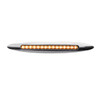 9 Inch Slim Flatline 14 LED Marker Light W/ Chrome Bezel - Amber LED/ Clear Lens