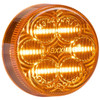 Maxxima 2 Inch Amber 6 Diode LED Round Clearance & Marker Light Amber Lens