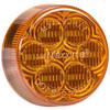 Maxxima 2 Inch Amber 6 Diode LED Round Clearance & Marker Light Amber Lens