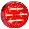 Maxxima 2 Inch Round 6 Diode Vantage Flat Clearance/Marker Light - Red LED / Red Lens