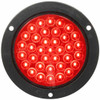 36 Diode 4 Inch Rnd Red Stop, Turn, Tail Light, Flange Mount 36 Diode 4 Inch Rnd Red Stop, Turn, Tail Light, Flange Mount