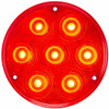 4 Inch Round 7 Diode Stop Tail & Turn Dual Function Light, Red LED / Red Lens 4 Inch Round 7 Diode Stop Tail & Turn Dual Function Light, Red LED / Red Lens