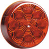 Maxxima 2.5 Inch 8 Diode Red LED Round Marker Light Red Lens