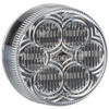 Maxxima 2 Inch Round 6 Diode Red LED Clearance & Marker Light Clear Lens