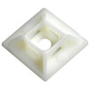 Natural Nylon 4 Way Wire Tie Mount, 1 Inch O.D., NO. 8 Screw Size Natural Nylon 4 Way Wire Tie Mount, 1 Inch O.D., NO. 8 Screw Size