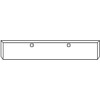 20 Inch Chrome Texas Boxed End Blind Mount Bumper For Peterbilt 388, 389 & Kenworth W990
