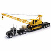 CSM 1:32 Kenworth W900 Day Cab W/ Double Drop Trailer & Crane Diecast Model