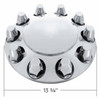 Chrome Plastic Dome Front Axle Cover W/ 33 MM Push On Nut Covers