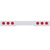 Chrome Rear Light Bar W/ Six 4 Inch Incandescent Lights & Stainless Steel Bezel - Red Lens