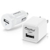 USB Charger 2 Pack W/ One Wall & One Car Charger