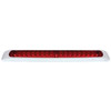 19 LED 17 Inch Light Bar W/ Bezel - Red LED/ Red Lens