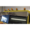 12 Gauge Customs 7 X 11 Stainless Steel Elite Ultra Forward Bowtie Visor For Peterbilt 300 Series Ultracab