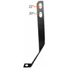 Valley Chrome Bumper Support Bracket, 22 Inch For Kenworth W900A, W900B, W900L, W900S