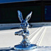Shotgun Bunny  Chrome Die-Cast Hood Ornament
