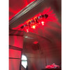 SS Sleeper Dome Light Bracket, Blind Mount W/ 3 Watermelon Light Cutouts For Freightliner Cascadia
