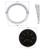 Chrome Speed/Tachometer Gauge Bezel, 3 3/8 Inch ID For Kenworth