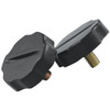 Black Plastic CB Radio Knobs - 2 Pack