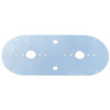 Turnpike Truck Trim 304 SS Interior Light Bracket W/ 2 Watermelon Light Holes & 2 Switch Cutouts For Kenworth & Peterbilt