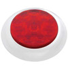 4 Inch Round 10 LED S/T/T Light W/ Bezel - Red LED/ Red Lens