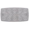 15 LED Rectangular S/T/T Light - Red LED/ Clear Lens