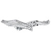 Chrome Plastic 3D Eagle In Flight Adhesive Truck Accent, 7 3/16 x 1 3/4 Inch