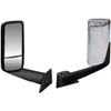 Chrome Mirror Assembly, Manual, Dual Vision Mirrors, Door Mount For Freightliner- Driver Side