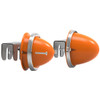 Watermelon Style Suspension Lights - Amber LED/ Amber Lens For Peterbilt Low Air Leaf