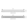 20 Inch 17 Diode Spyder Front, Park, Turn Light Bar - Amber LED/ Clear Lens 20 Inch 17 Diode Spyder Front, Park, Turn Light Bar - Amber LED/ Clear Lens