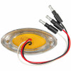 4 LED Y2K Style Marker Light W/ Chrome Bezel - Amber LED/ Amber Lens