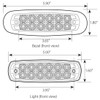 Ultra Thin Dual Function Spyder LED W/ SS Bezel - Amber LED / Amber Lens