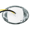 4 LED Double Fury Mini Oval Light - Amber to Blue / Clear Lens