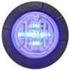 Maxxima 6 Diode 1 1/4 Inch Round Mini Courtesy Marker Light - Blue LED / Clear Lens