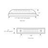 Thin Line Surface Mount LED Marker / Clearance Light - Red LED / Clear Lens