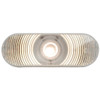 6.5 Inch Oval Single LED Back Up Light - White LED / Clear Lens