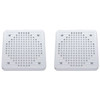 Chrome Square Speaker Covers 5 5/8 Inch  For Kenworth