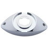 Chrome Branch Deflector Base - Twist Lock For 2.5 Inch Round Marker Clearance Lights