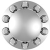 Chrome Dome Rear Axle Cover With 33mm Standard Style Push-On Nut Covers